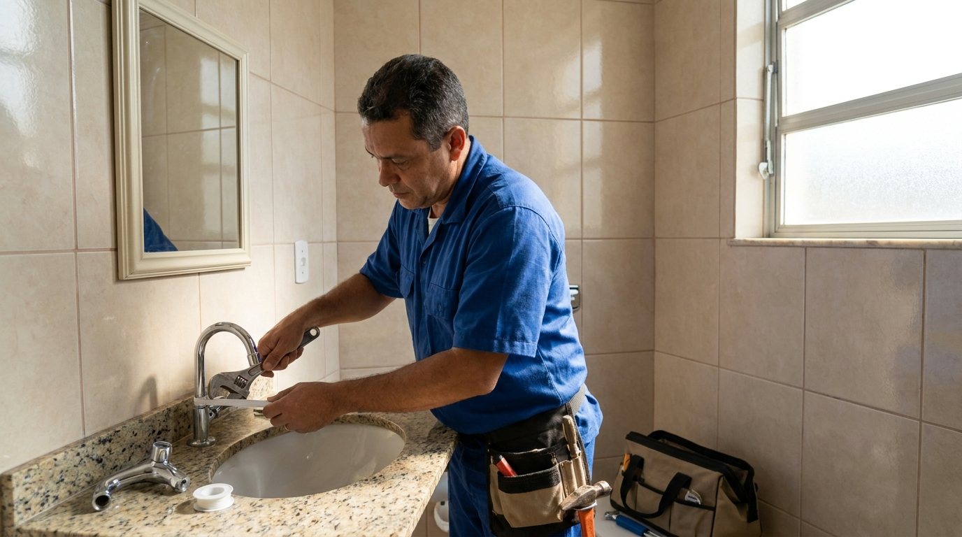 Instalação Hidráulica no Banheiro em Curitiba‑PR
